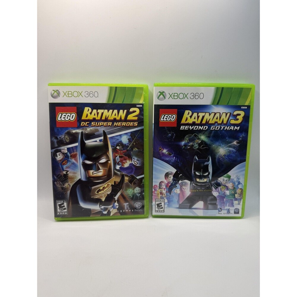 LEGO Batman 2 & 3 Microsoft Xbox 360 Game Lot E10+ WB Platformer Action